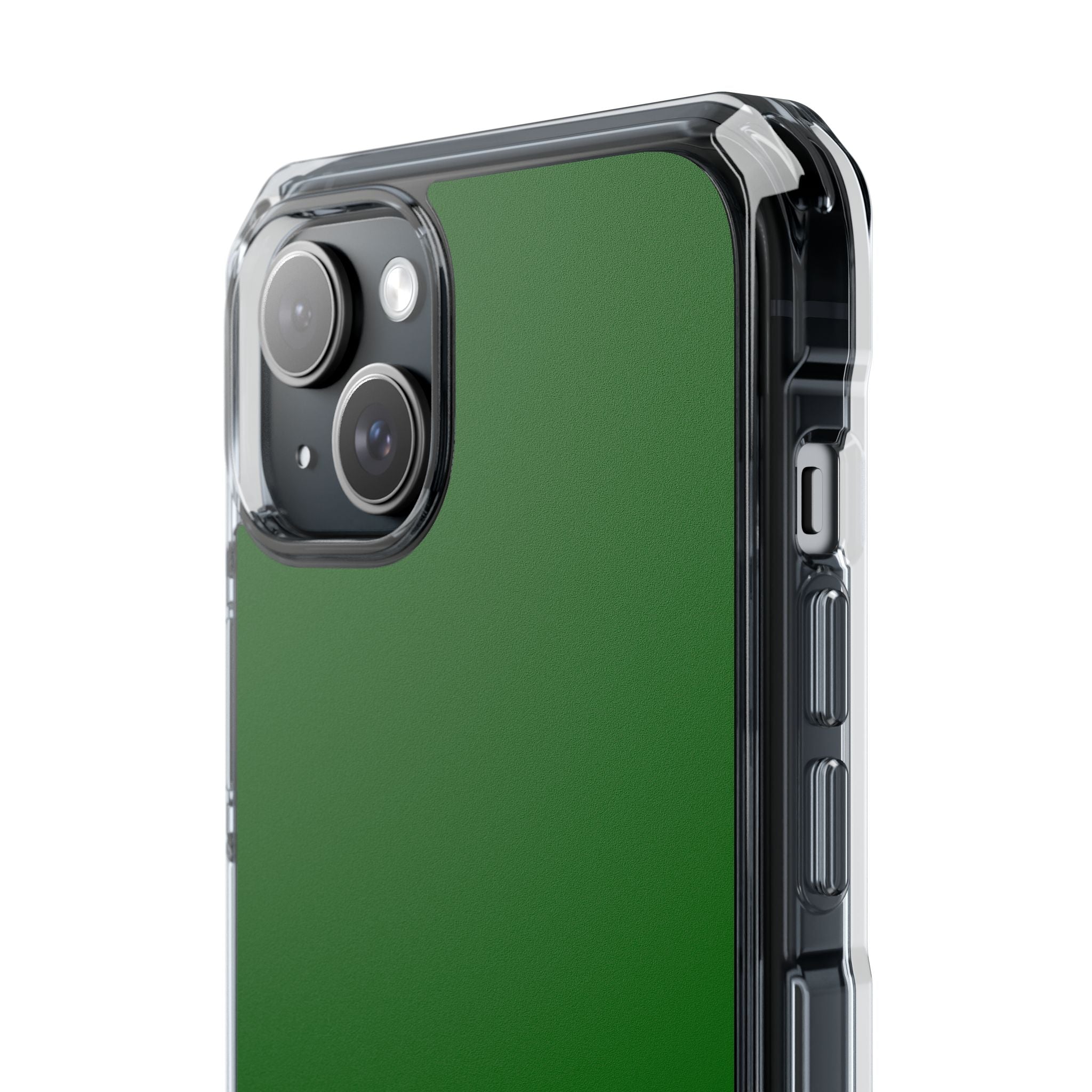 Dark Green - Clear Impact Case for iPhone