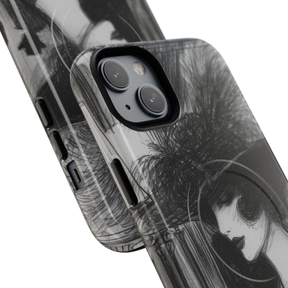 Vintage Feather Elegance iPhone 14 - Tough+