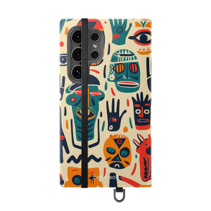 Tribal Faces - Samsung S24 Ultra Case - Lompakkokotelo