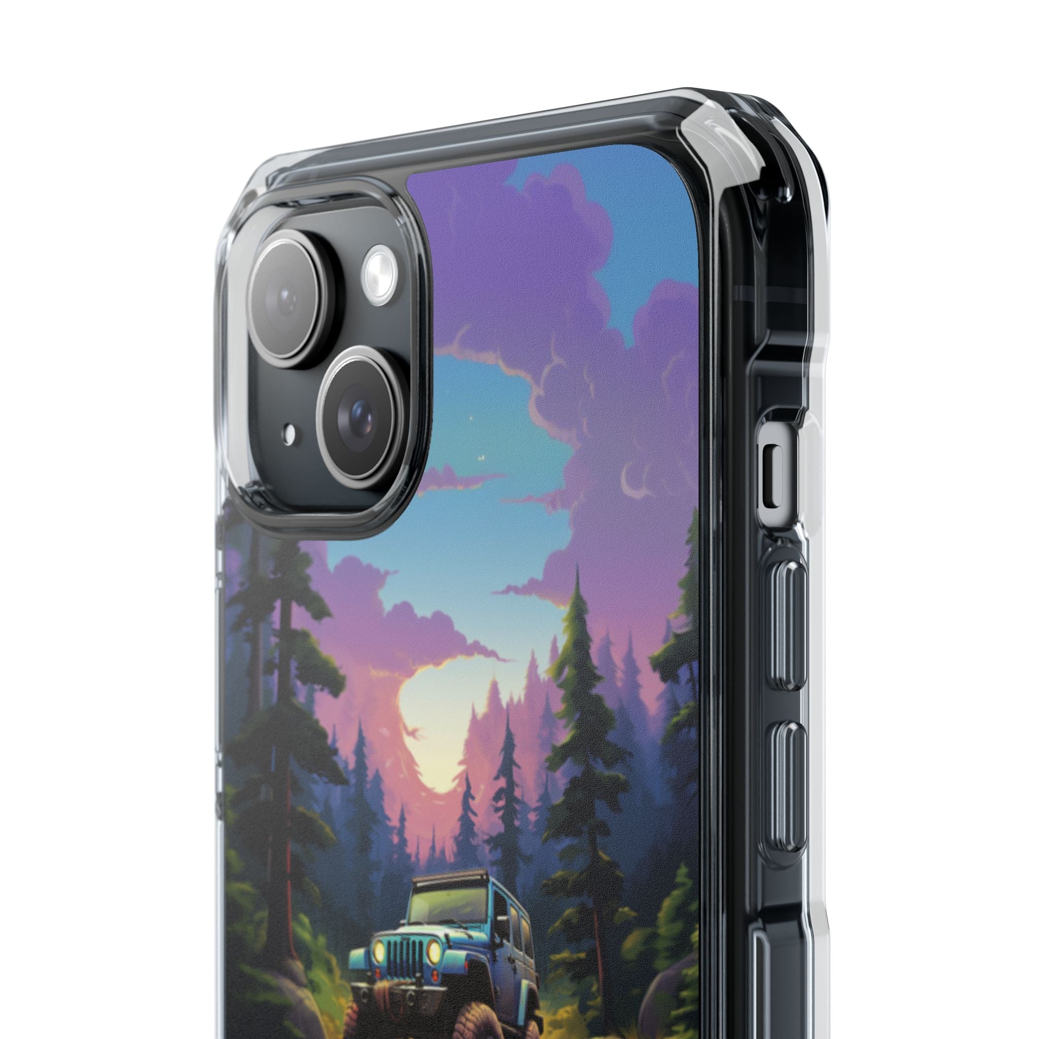 Sunset Forest Drive iPhone Case - Impact