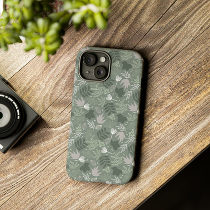 Jungle Green Leaf - Protective Phone Case