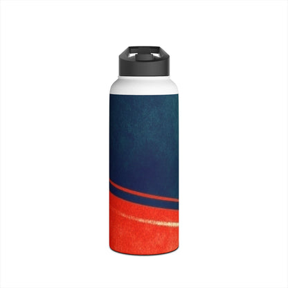 Navy Streak - Stainless Steel Water Bottle