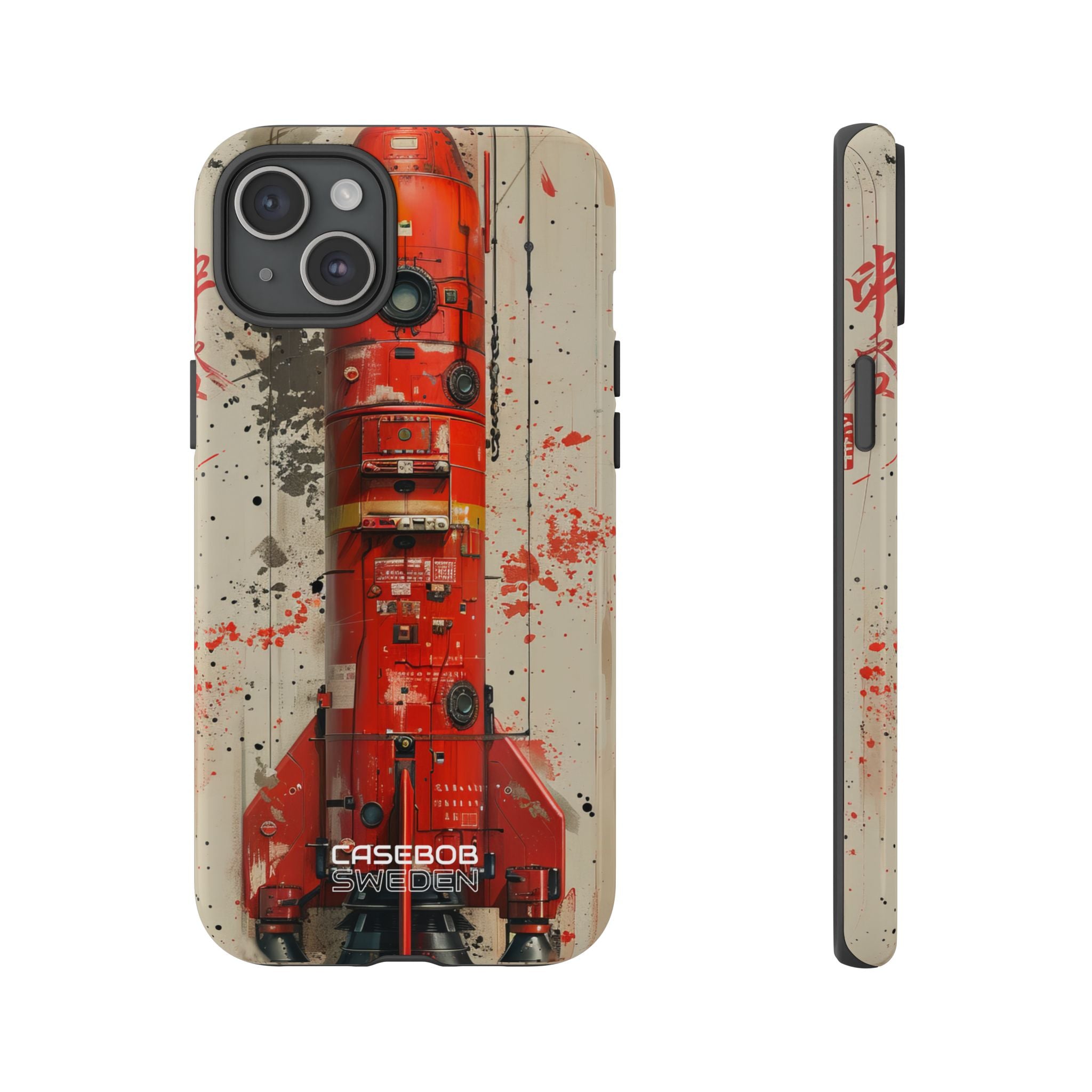 Crimson Rocket Burst iPhone 15 - Tough