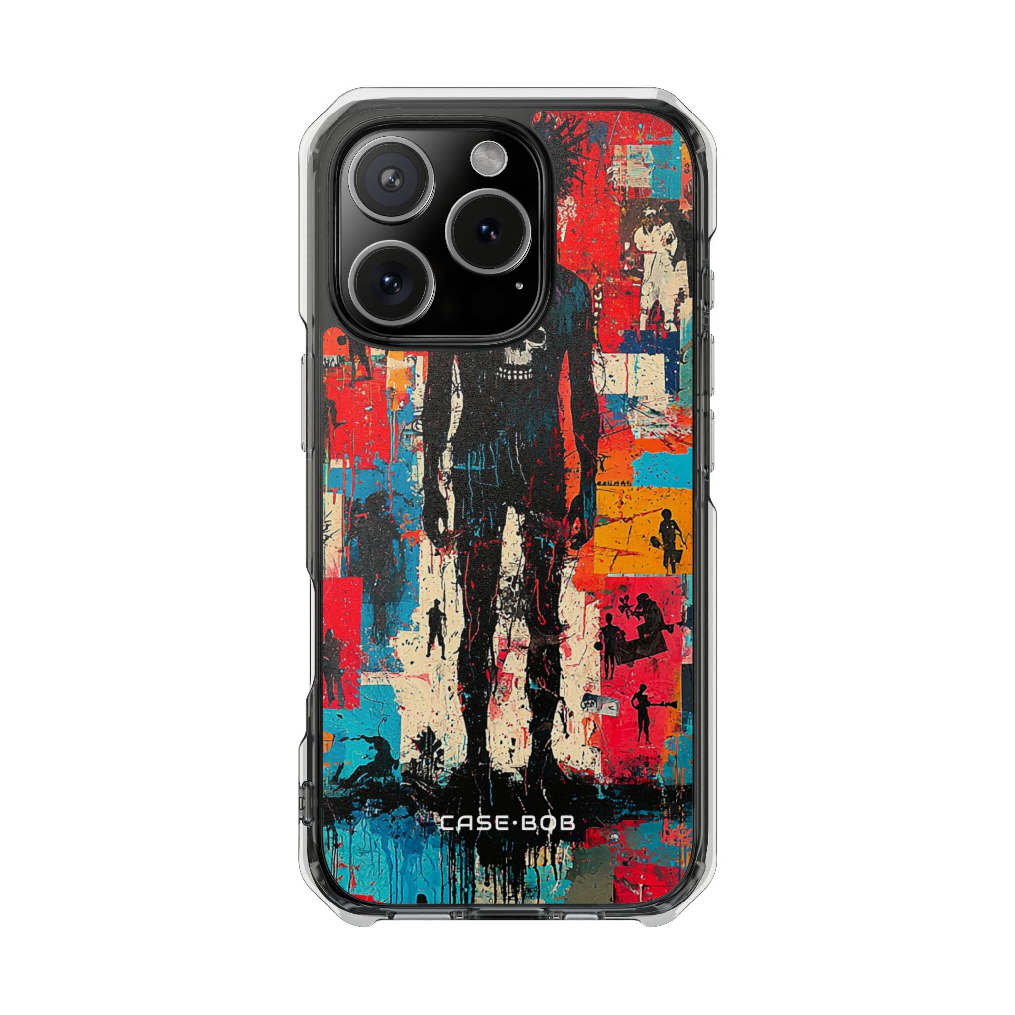 Spiky Skull Silhouette iPhone 16 Pro Case - Impact