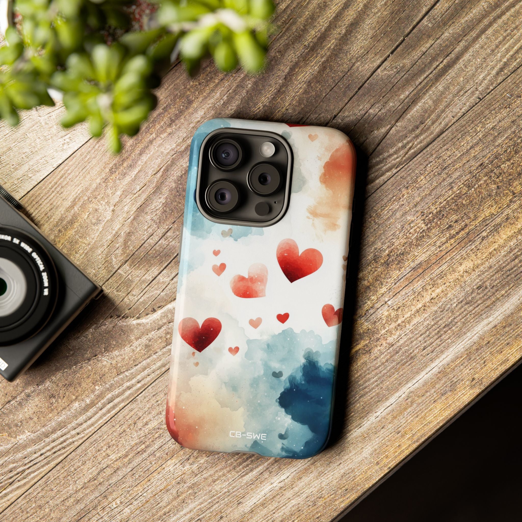 Floating Hearts Dance - iPhone Case