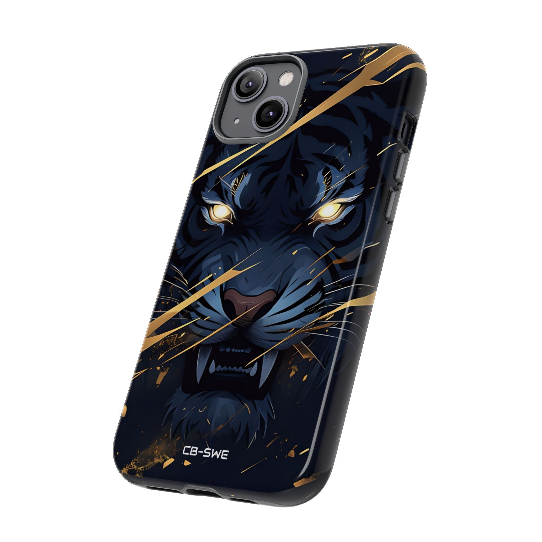 Tiger's Glowing Gaze - iPhone Case