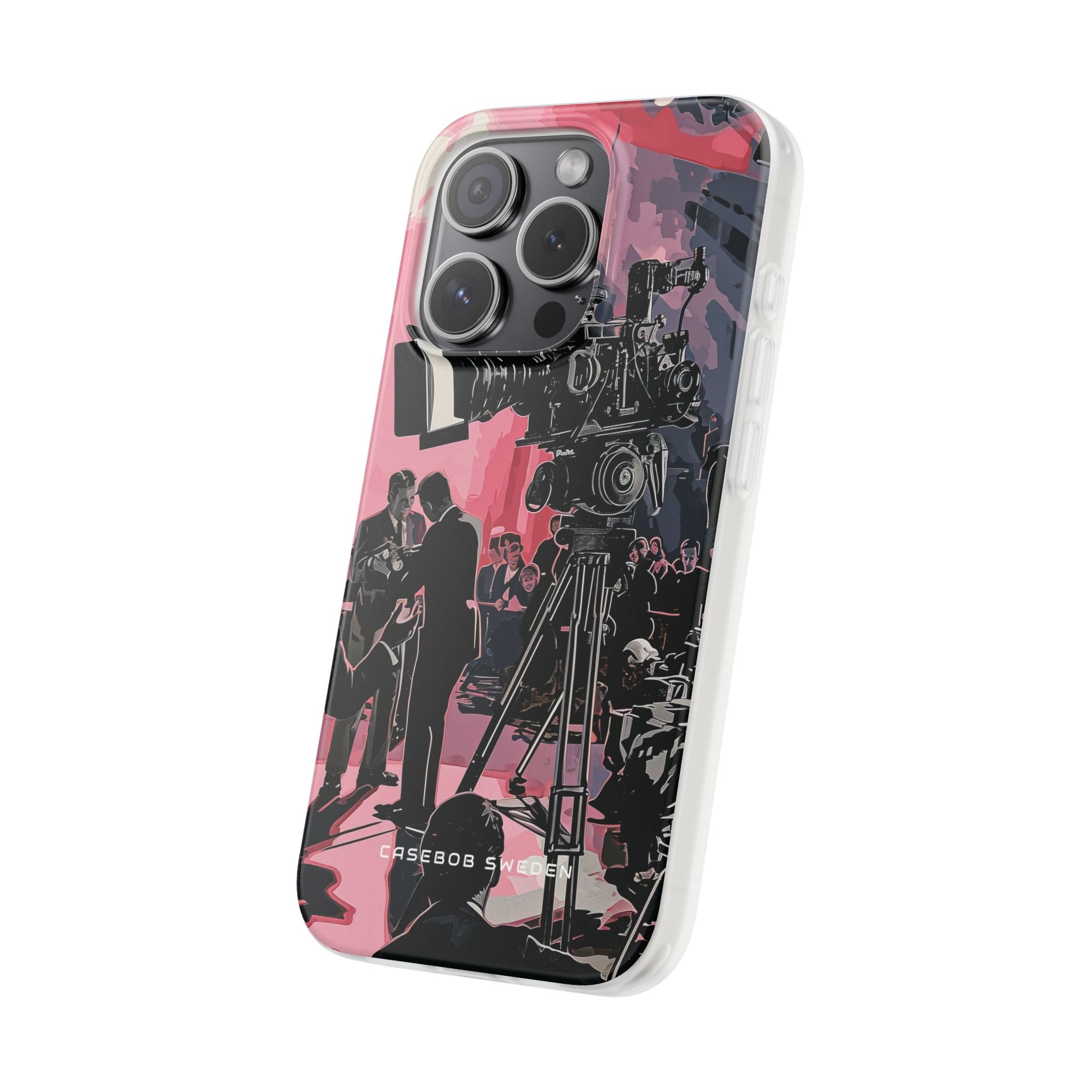 Retro Cinematic Spotlight iPhone 15 - Flexi Phone Case