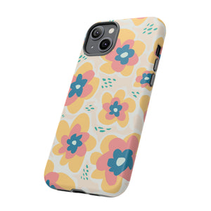 Yellow Happy Flower - Protective Phone Case