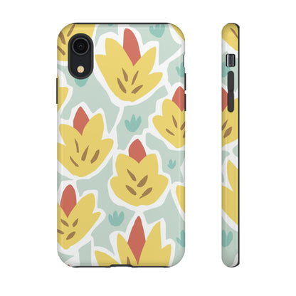 Summer Yellow Happy Flower - Protective Phone Case