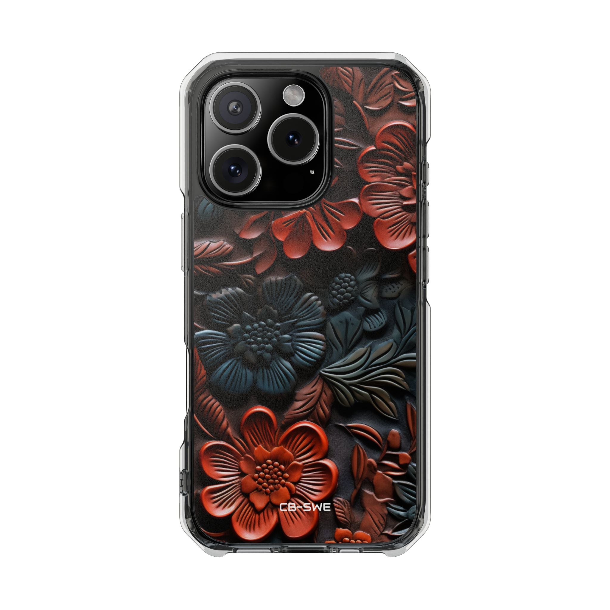 Sculpted Floral Elegance iPhone Case - Impact