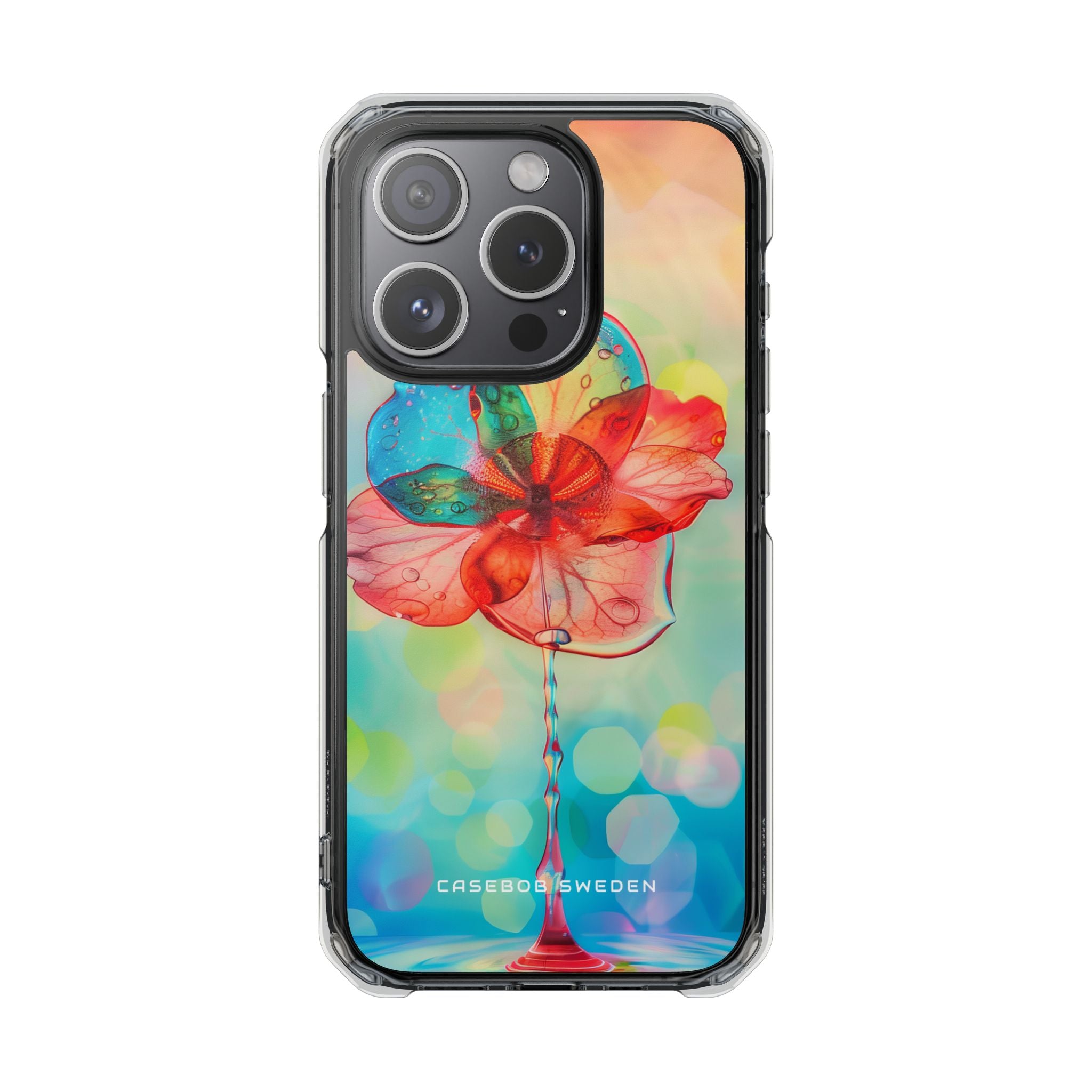 Ethereal Glass Flower iPhone 15 - Clear Impact Phone Case