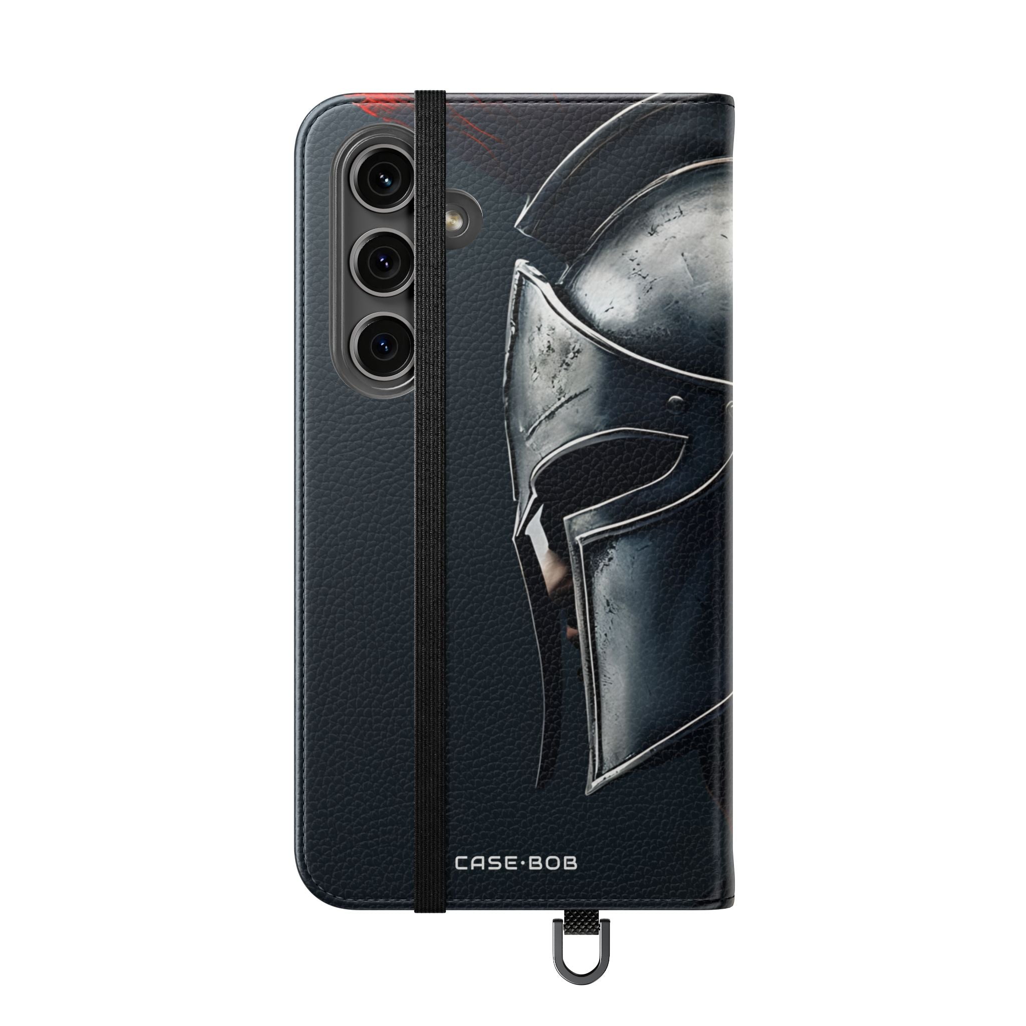 Hopeinen Spartan - Samsung S24 Plus -lompakkokotelo