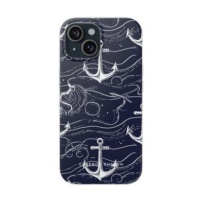 Gradient Anchorflow Waves iPhone 15 - Flexi Phone Case