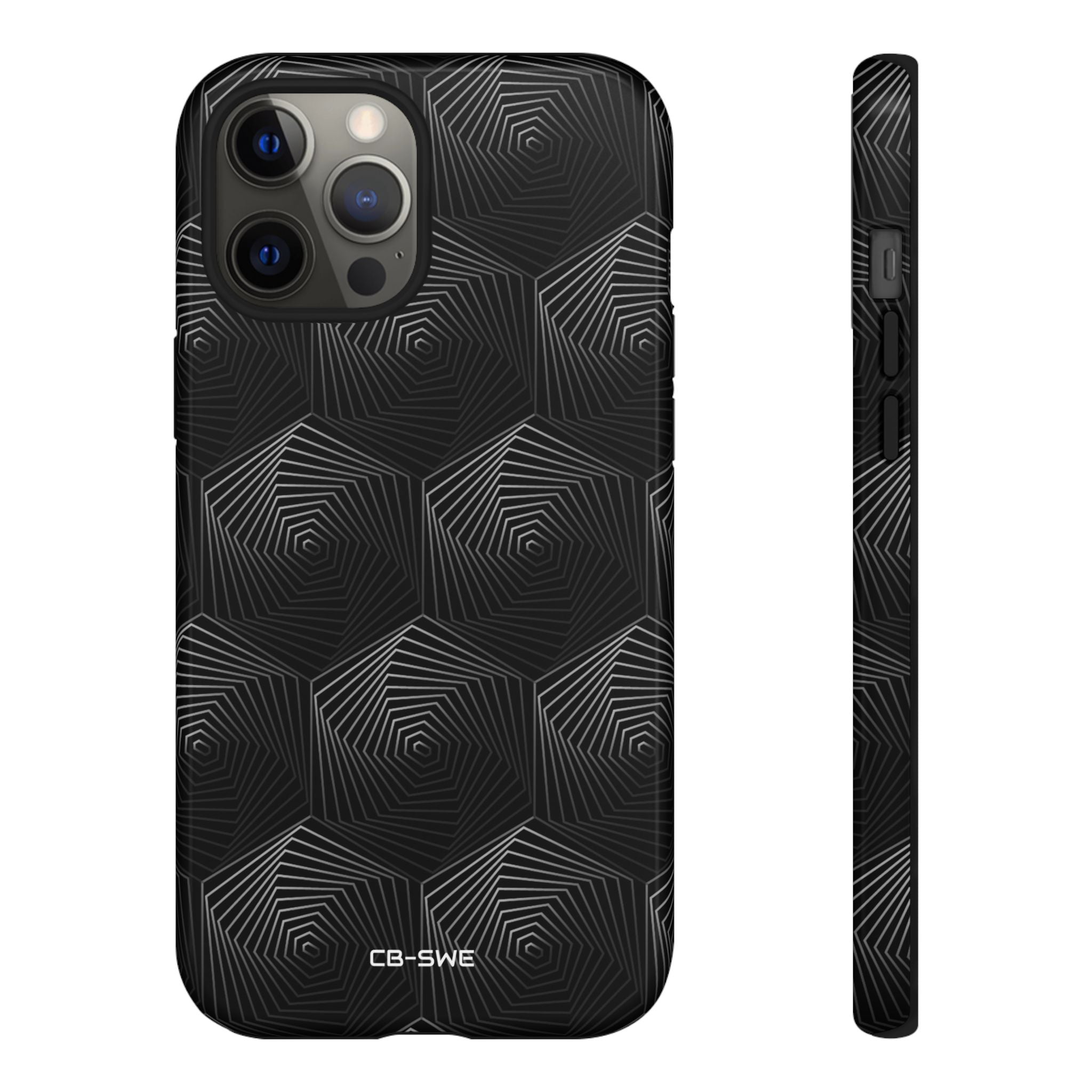 Geometric Spiral Illusion - iPhone Case