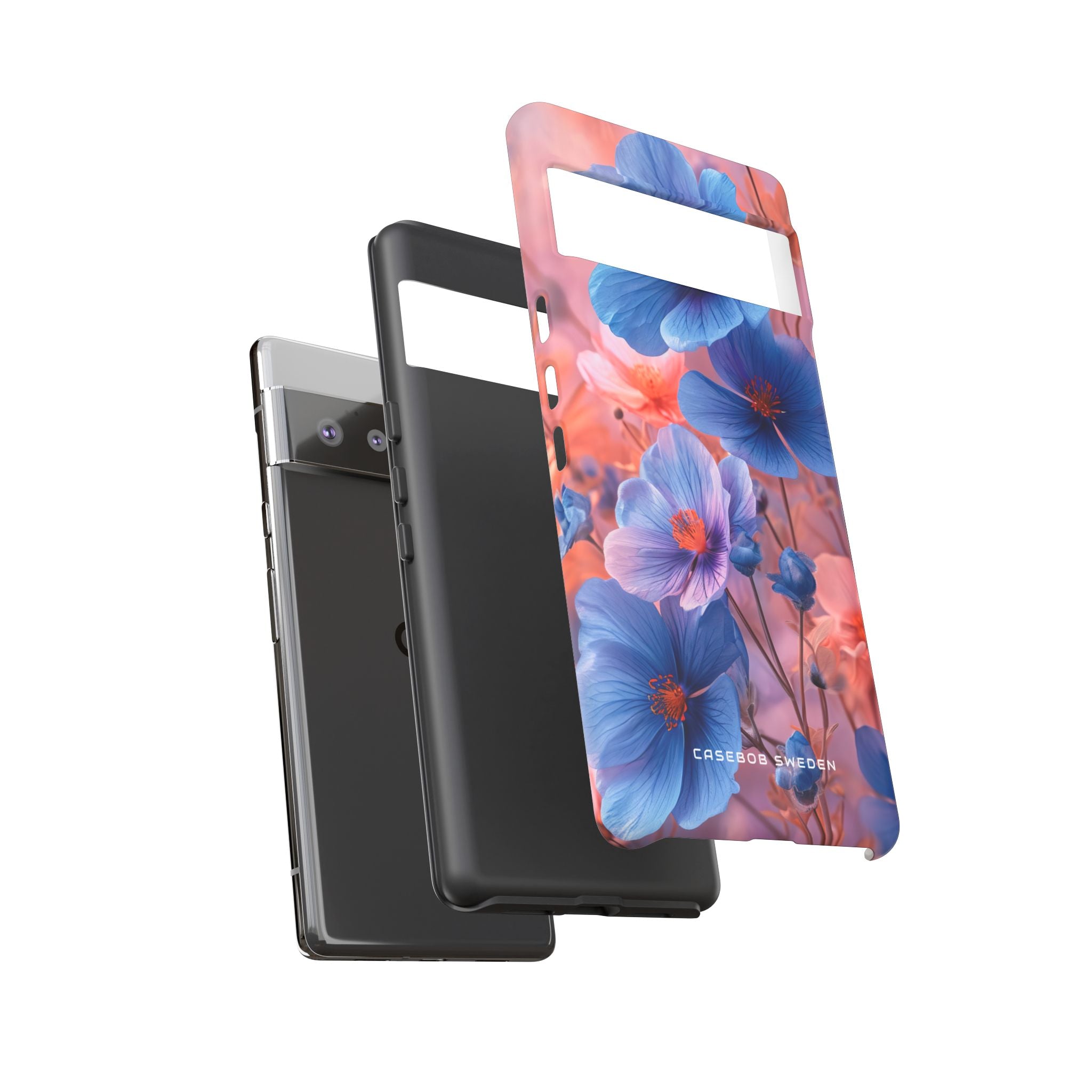 Harmonious Blooming Blues and Pinks Google Pixel 6 - Tough Phone Case