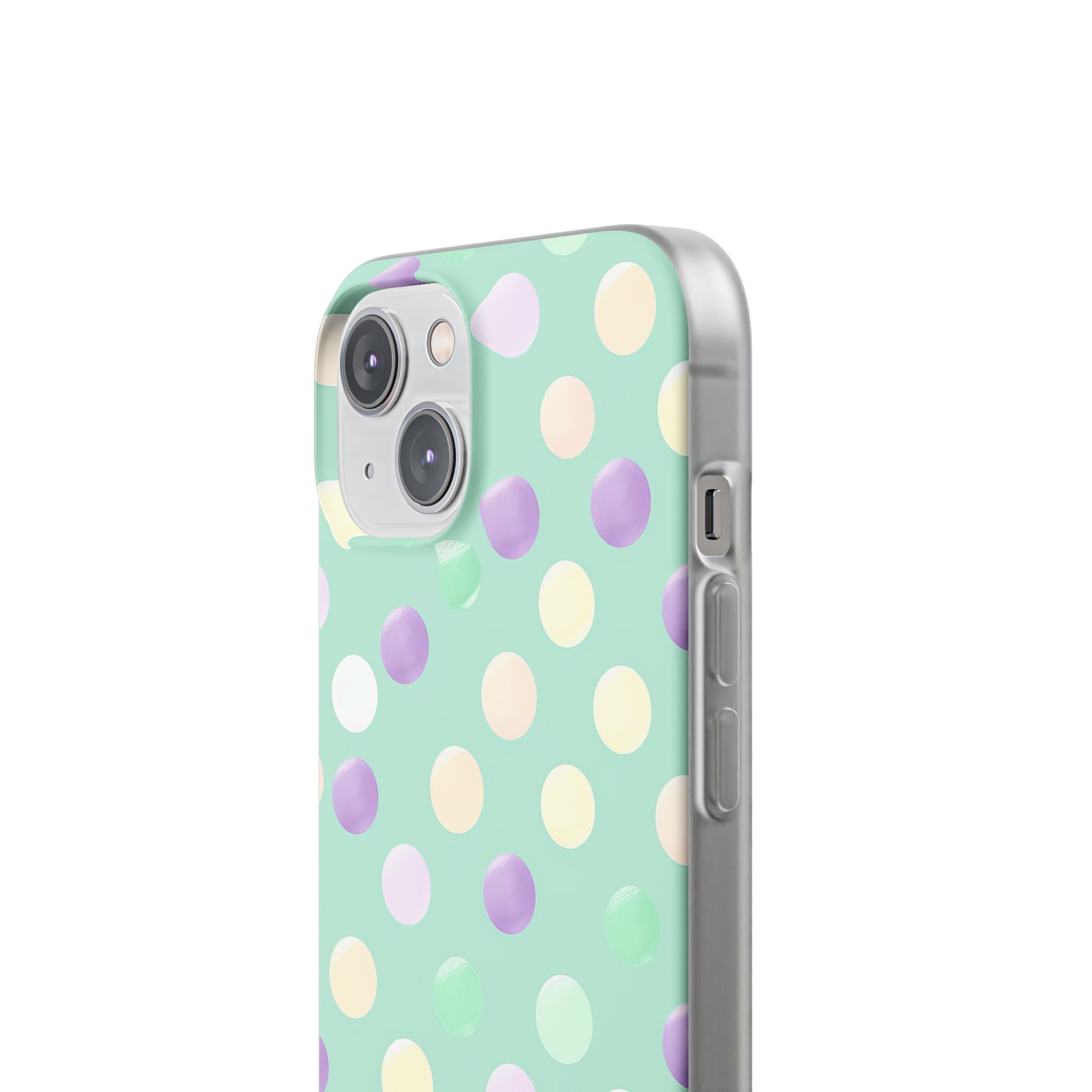 Pastel Polka Dots - Flexi iPhone 14 Phone Case