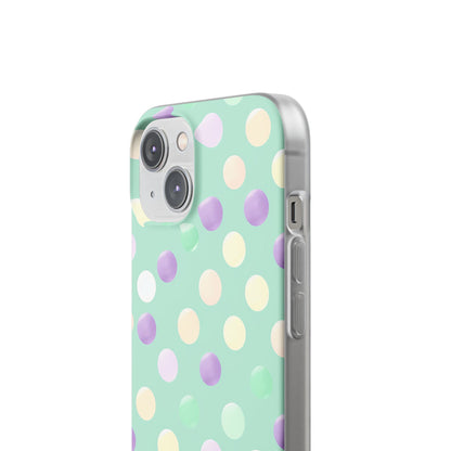 Pastel Polka Dots - Flexi iPhone 14 Phone Case