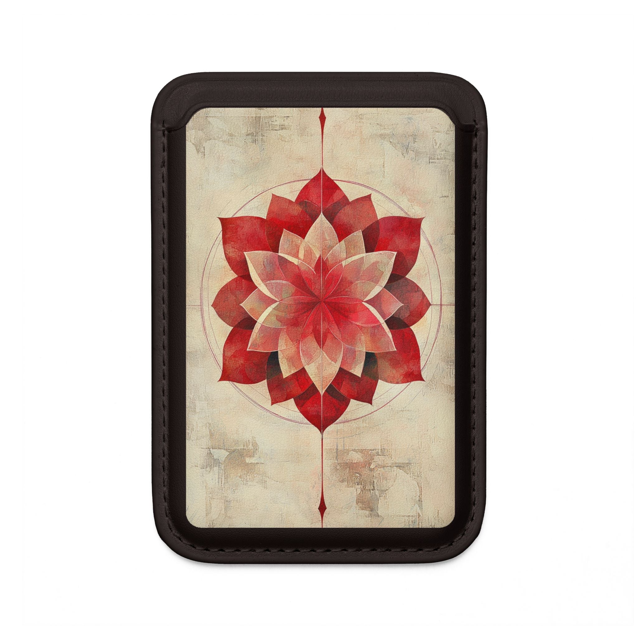 Crimson Bloom Wallet – MagSafe Ready