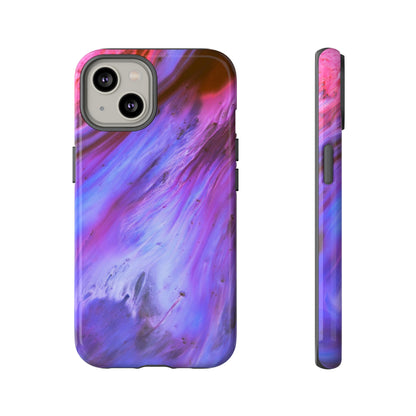 Purple Cosmos Ink Art iPhone Case (Protective) iPhone 14 Glossy Phone Case