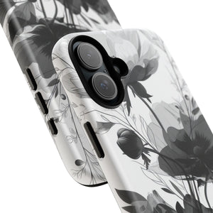 Elegant Monochrome Botanical Elegance - for iPhone 16