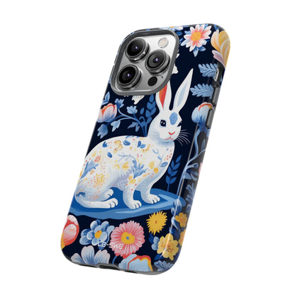 Floral Rabbit Dances - iPhone Case