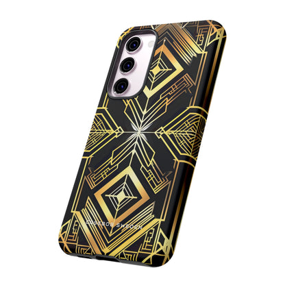 Golden Geometric Opulence Samsung S23 - Tough Phone Case