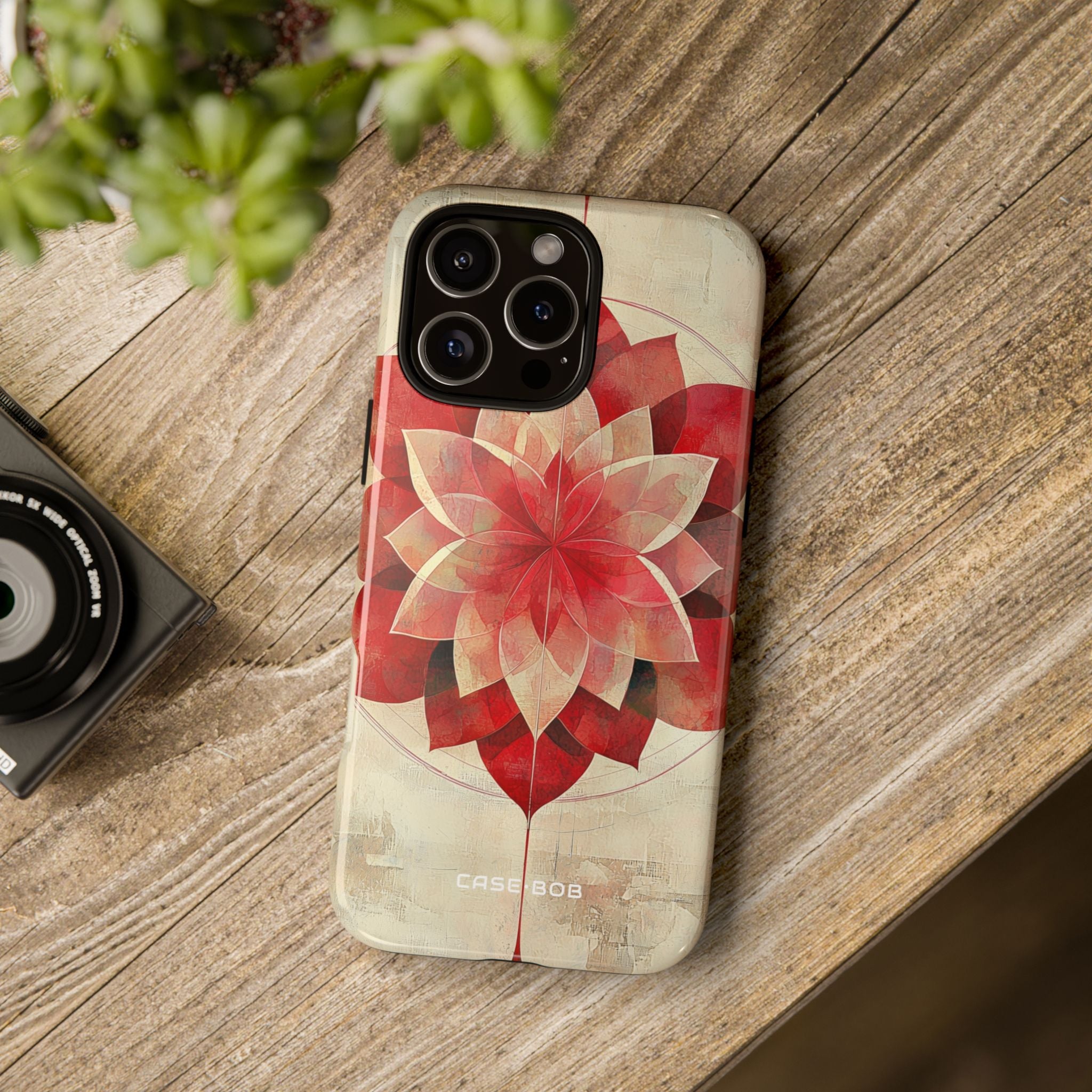 Crimson Bloom iPhone 16 Pro Max Case - Tough