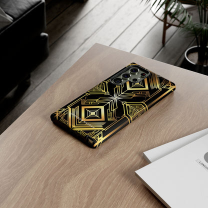 Golden Geometric Opulence Samsung S23 - Tough Phone Case