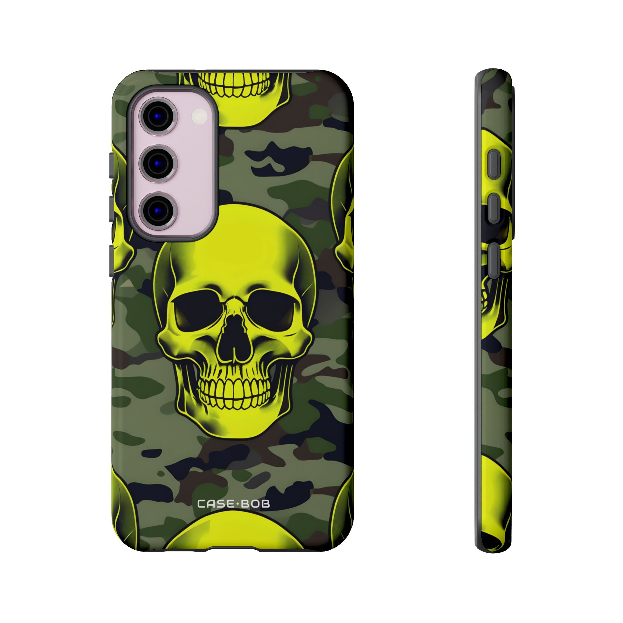 Neon Skull Camo Samsung S23 Plus Case - Tough