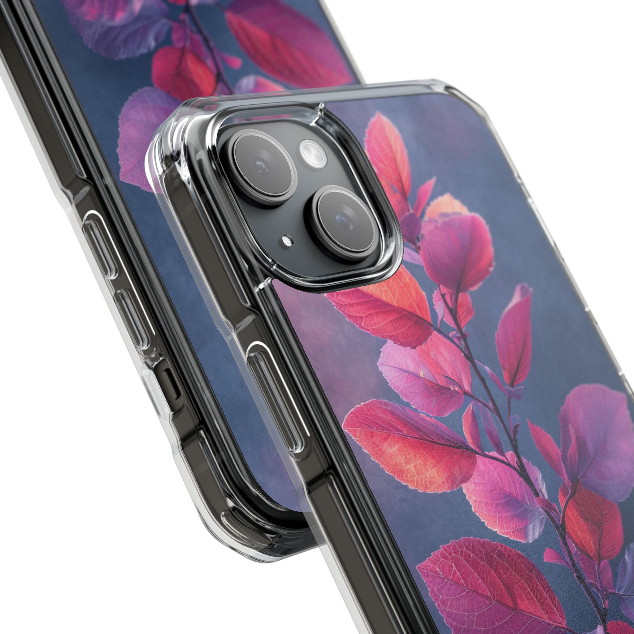 Pink Blue Nature - Clear Impact iPhone 15 Phone Case