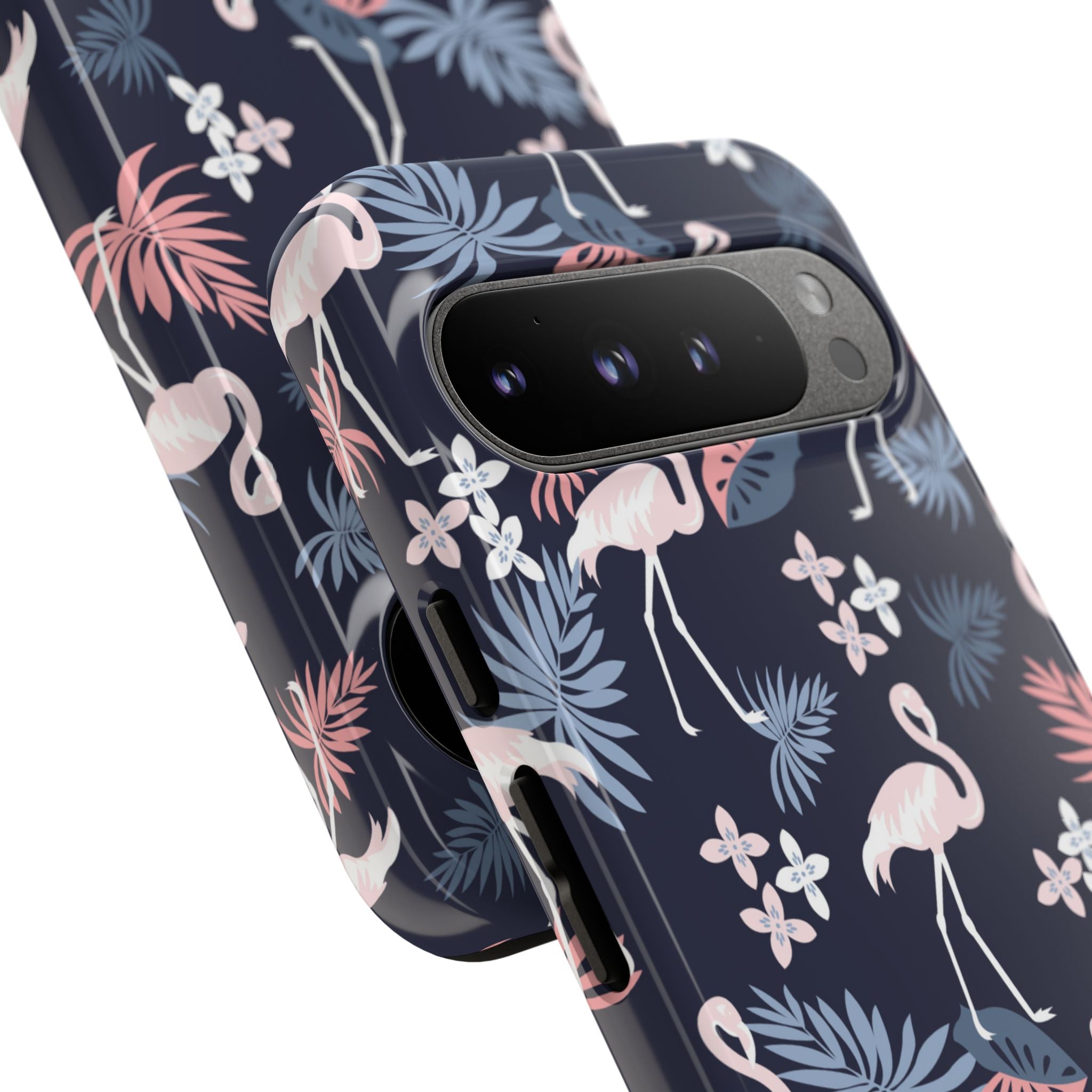 Flamingos Dance Playfully - Google Pixel Case