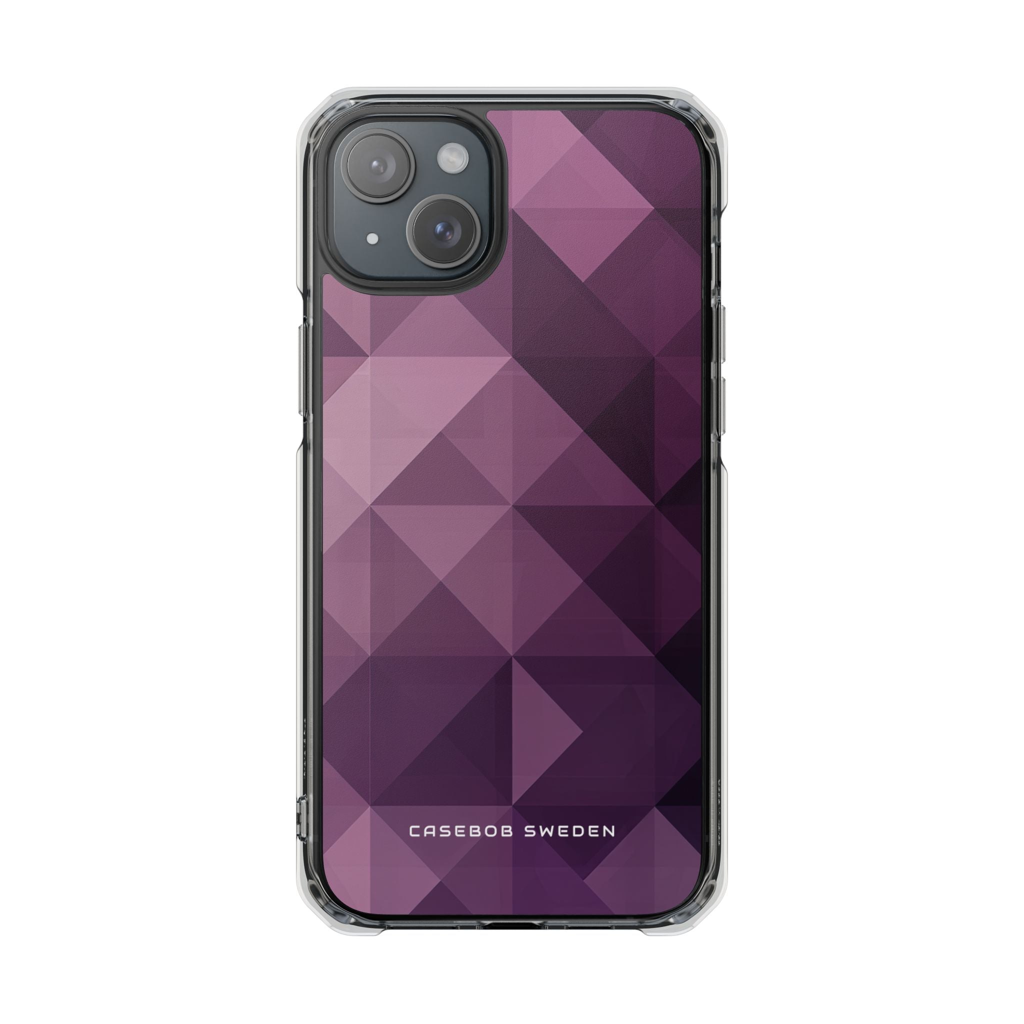 Gradient Purple Mosaic iPhone 15 - Clear Impact Phone Case