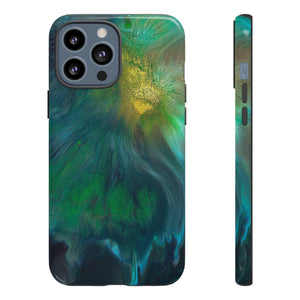 Beryll Green Ink Art iPhone Case (Protective) iPhone 13 Pro Max Glossy Phone Case