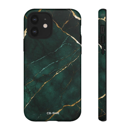 Emerald Veins Flow - iPhone Case
