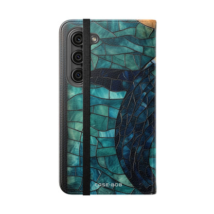 Blue Whale Mosaic - Samsung S23 Case - Wallet