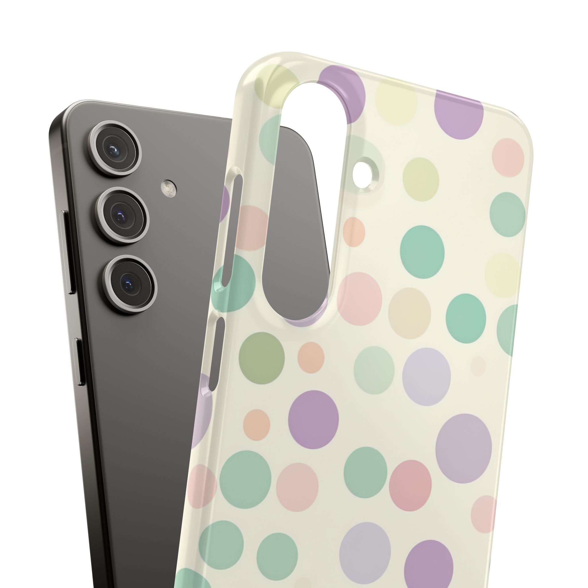 Playful Pastel Polka Dots - Slim Samsung S24 Phone Case