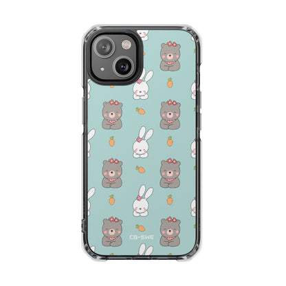 Bunnies Gather Carrots iPhone Case - Impact