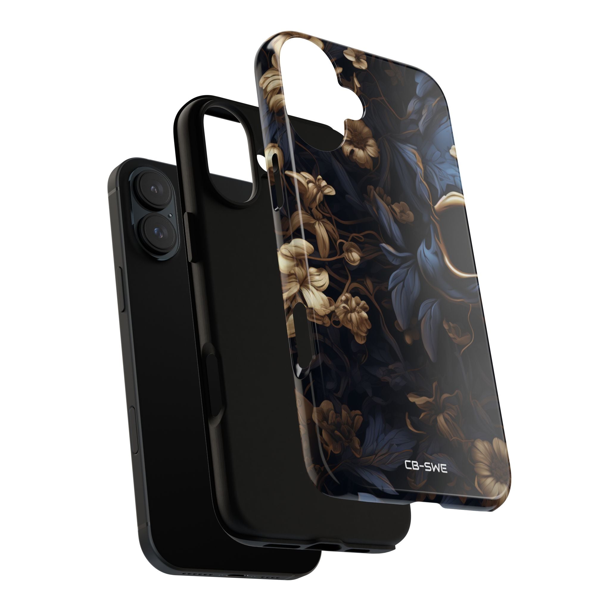 Gothic Floral Skull - iPhone Case