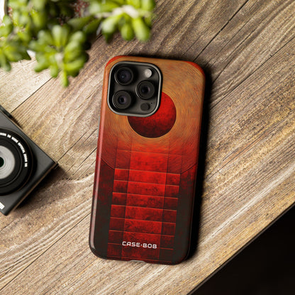 Crimson Orbit iPhone 15 Pro Max Case - Tough