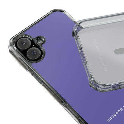 Mittleres Schieferblaues iPhone 16 - Transparente, schlagfeste Handyhülle