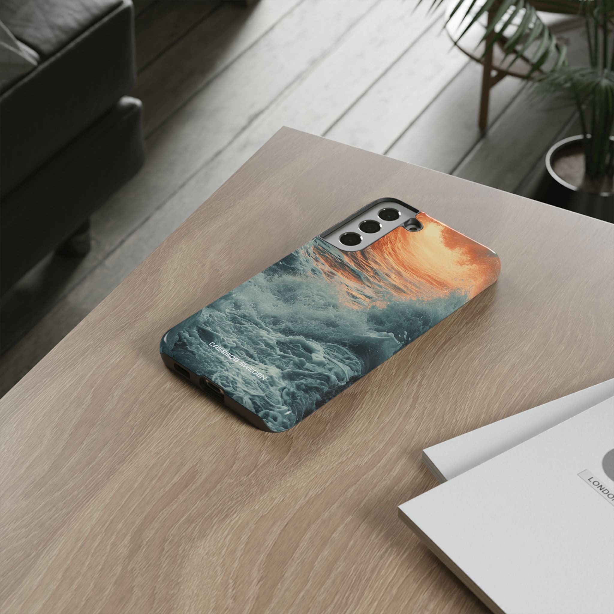 Fiery Wave Power - Tough Samsung S22 Phone Case