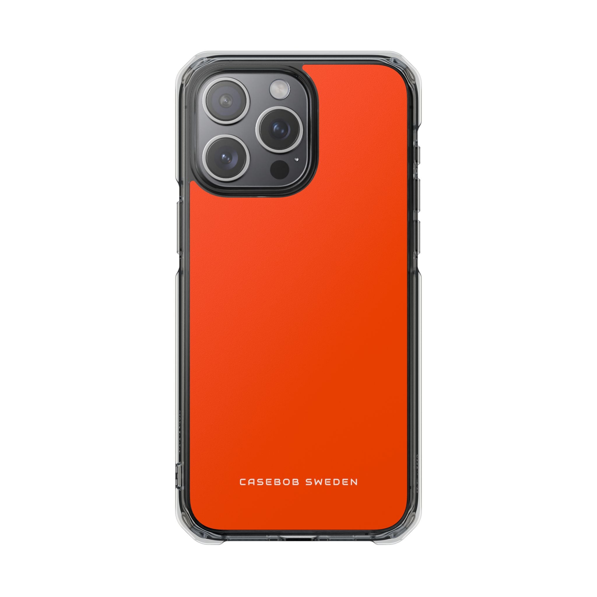 Orange Red iPhone 15 - Clear Impact Phone Case