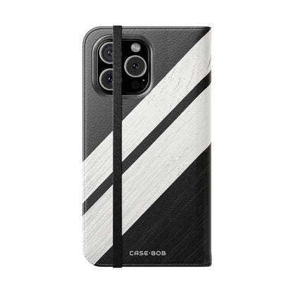 Striped Texture - iPhone 16 Max Case - Wallet