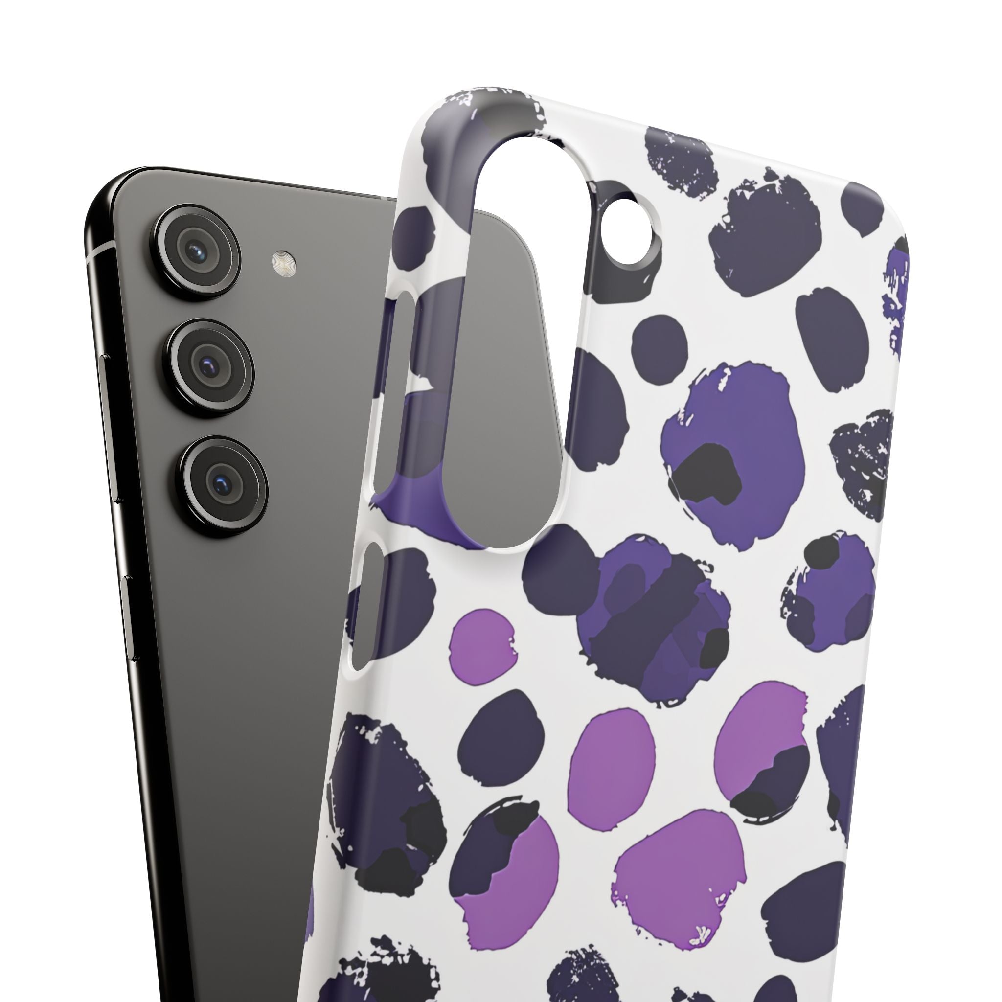 Purple Inkblots Samsung S23 - Slim Phone Case