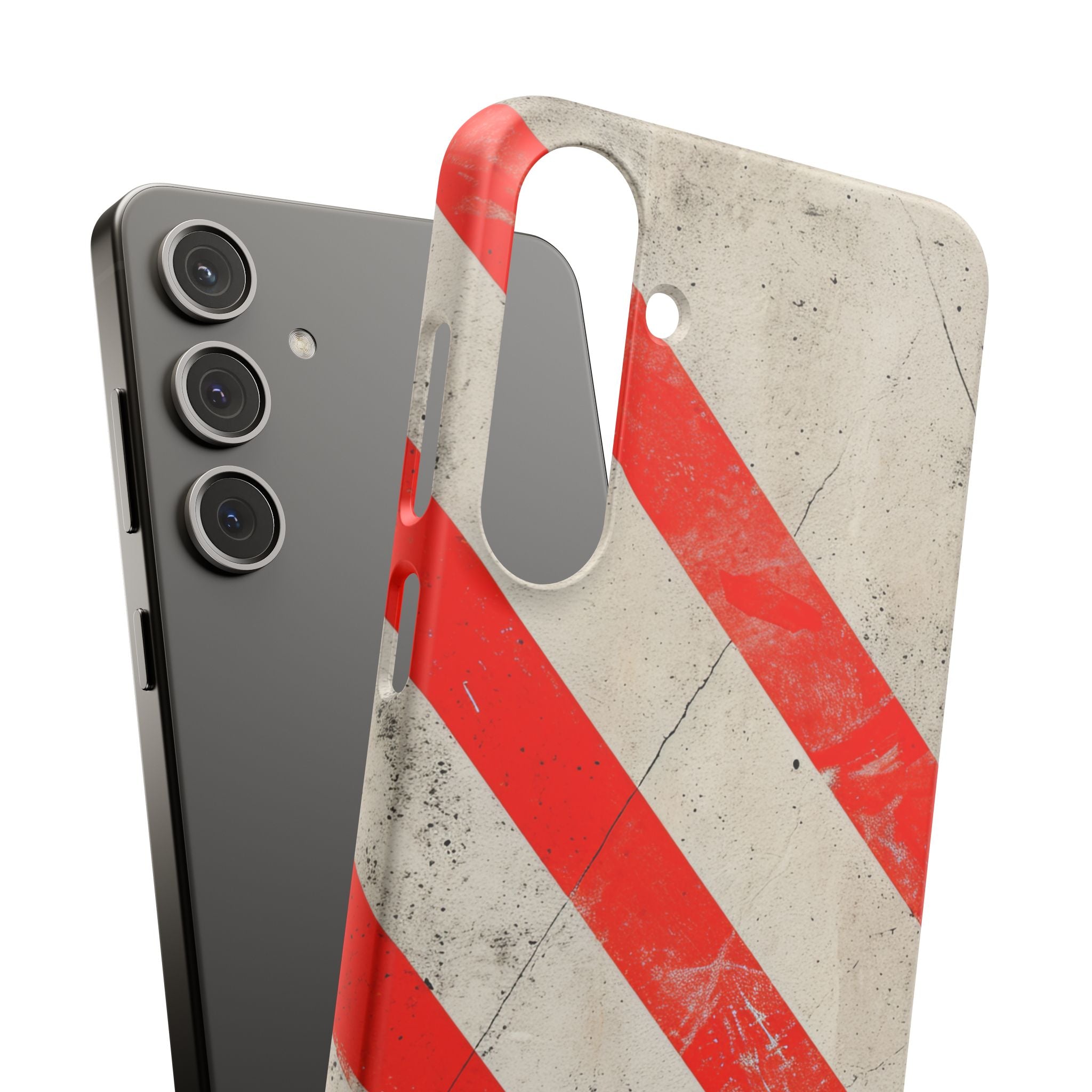 Striker Crimson Stripes Samsung S24 - Slim Phone Case