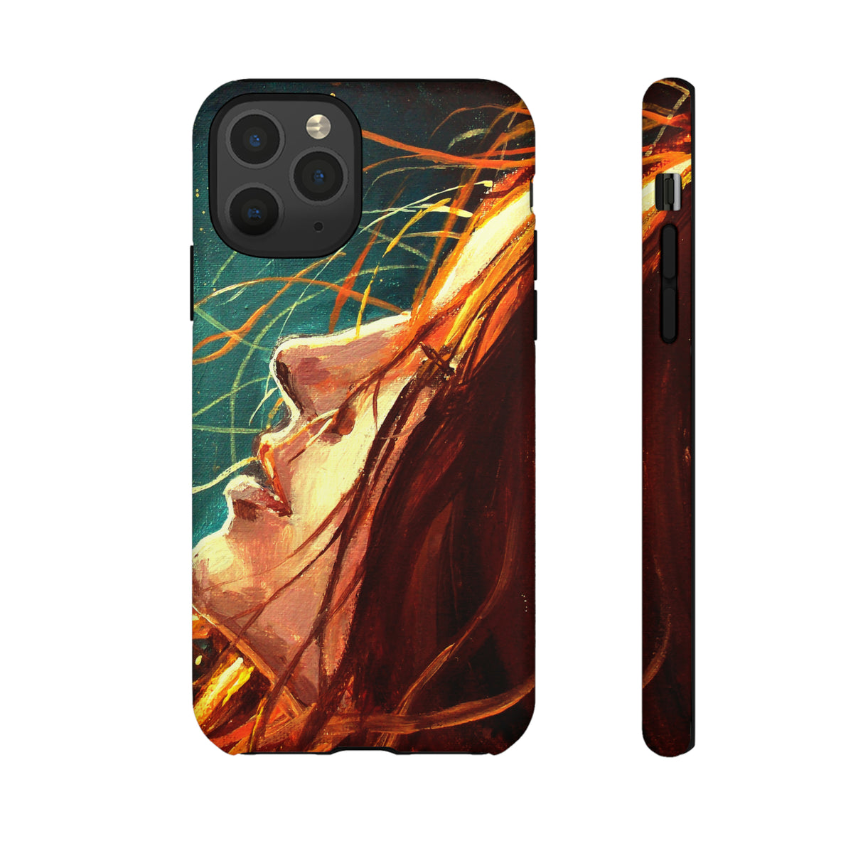 Oil Painting - Girl at Night - Protective Phone Case