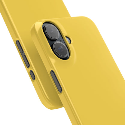 Mustard Yellow - Slim iPhone 16 Phone Case