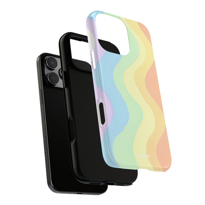 Pastel Waves Flow - iPhone Case