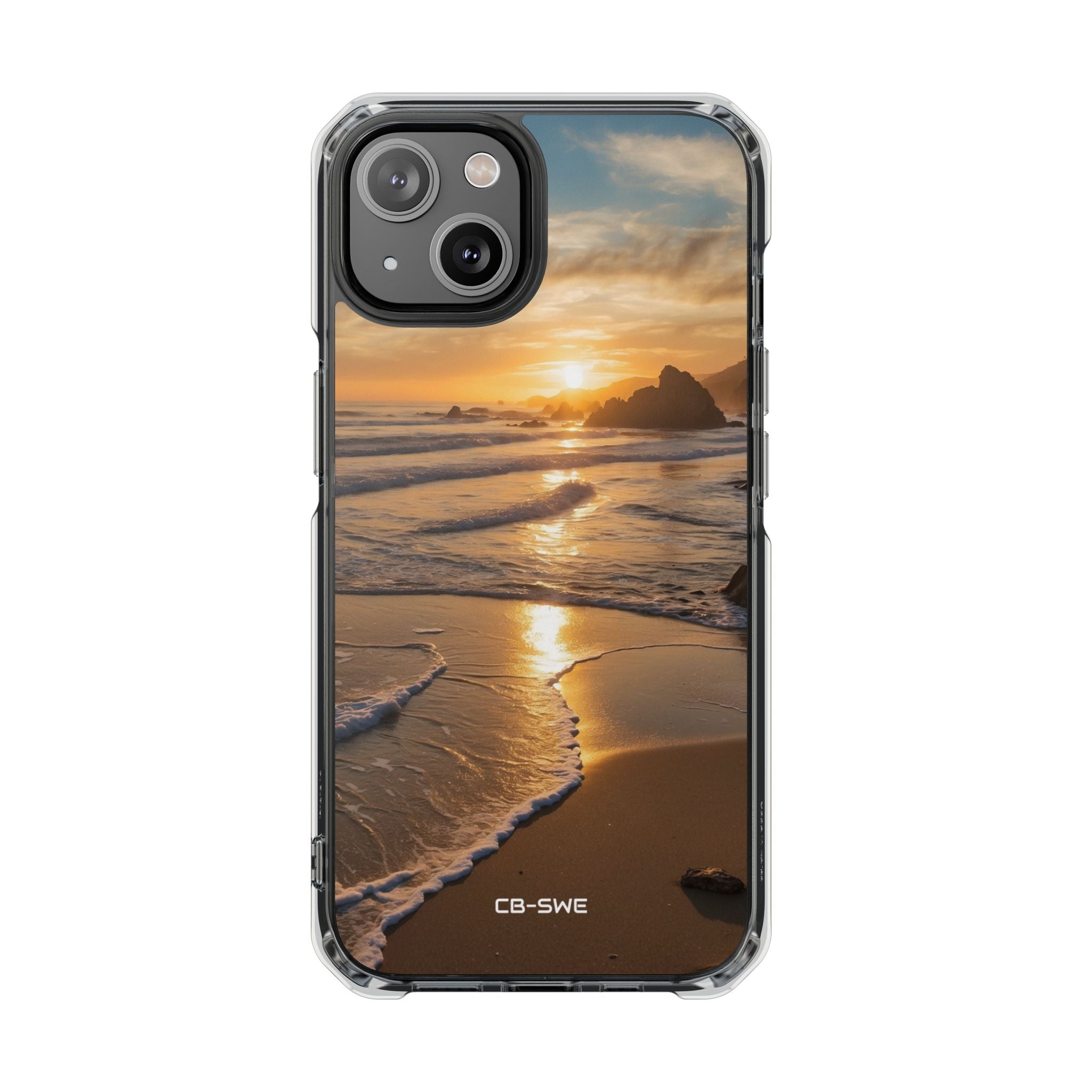 Waves Embrace Shore iPhone Case - Impact