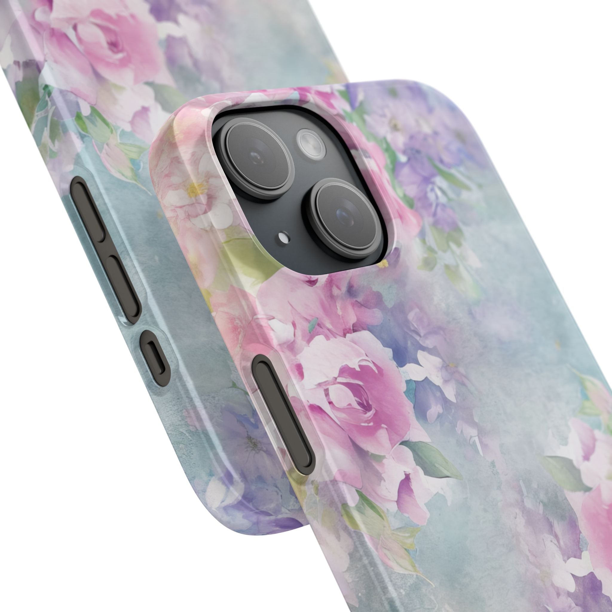 Dreamy Floral Watercolor - Slim iPhone 15 Phone Case